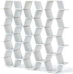 Honeycomb Separator Adjustable Drawer Organizer Divider for Underwear Belt-Scarf Socks Organizer (Grey)