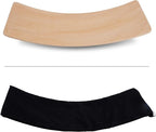 Glintoper 27.5-Inch Wooden Wobble Balance Board - Kid-Friendly Yoga and Body Training Toy