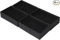 Qozary 4 Pack Drawer Organizers for Clothing, 10 Grids Foldable Dresser Drawer Organizers, Clothes Organizer for Folded Clothes, T-shirt, Tank Tops, Camisoles, Underwear, Leggings, Baby Clothes