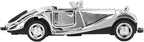 Alomejor Vintage Car Model, Retro Alloy Vehicle Toy with High Simulation Design for Home Decoration and Collectors Display (Style 1)