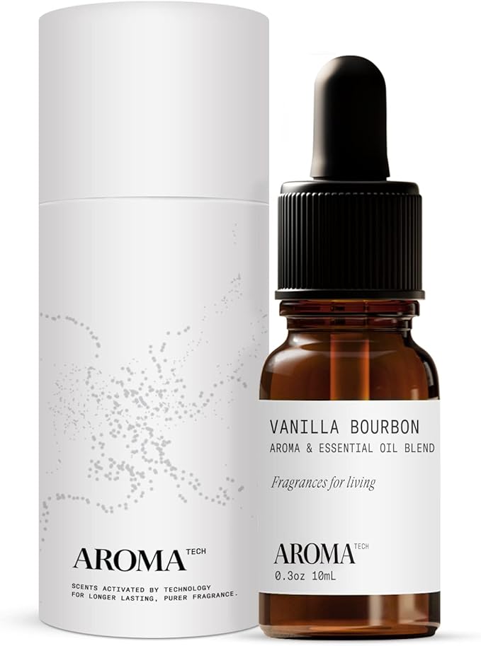 AromaTech Vanilla Bourbon Aroma Essential Oil Blend: Luxury Hotel Inspired Aromatherapy with Vanilla Bean, Bourbon & Oak Barrel for Ultrasonic Diffusers & Nebulizers (0.33 Fl Oz (Pack of 1))