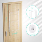 HapiRm Over Door Hat Rack - 3 Tier Wall Mounted Hat Organizer with 24 Hooks, Baseball Cap Organizer Storage Holds up to 24 Caps for Door, Bedroom, Closet