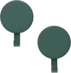Haute Decor Attract Magnetic Wreath Hanger (Green) - Set of 2 Magnets - for 2 Metal Doors/Surfaces or 1 Single-Pane Glass Door or Window - Holds up to 10lbs.