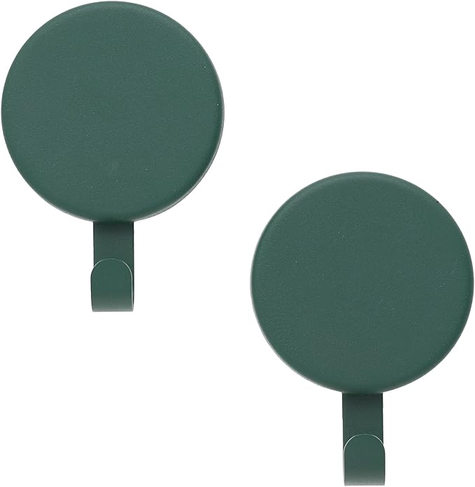 Haute Decor Attract Magnetic Wreath Hanger (Green) - Set of 2 Magnets - for 2 Metal Doors/Surfaces or 1 Single-Pane Glass Door or Window - Holds up to 10lbs.