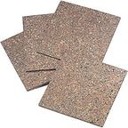 Quartet Cork Tiles, Bulletin Board Cork Panels 12" x 12" x 3/16", Natural, 4 Pack (102)