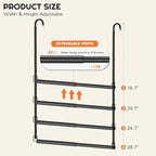 Hanging Closet Rod Adjustable Width Height Closet Rods For Hanging Clothes Black 2 Pack Closet Extender Hanging Rod Clothes Space-Saving Hanging Bar Organizer