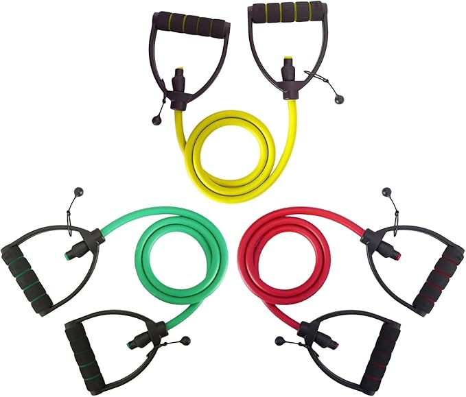 Resistance Bands with Handles, Exercise Resistance Bands, Workout Bands with Door Anchors, Adjustable Length, for Resistance Training, Physical Therapy, Home Workouts