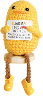Duck Gifts for Mom Mother's Day, Cute Little Duck I Love You Always Reminder, Funny Home Decor Collectible Doll for Women Friend Sister, Stocking Stuffers Birthday Present for Her