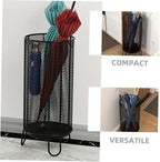 OUNONA Umbrella Stand Drip Tray Entryway Organizer for Umbrellas Canes and Walking Sticks Compact Stylish and Functional Storage for Home and Office