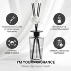 COCODOR White Flower Reed Diffuser / Black Cherry / 1 Pack / Home & Office Decor Aromatherapy Diffuser Oil Gift Set / Large Size, Large Capacity, Big Size Diffuser, Black Edition/16.9Ounce(500 ml)