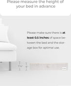 StorageWorks Large Under Bed Storage Containers with Handles and Label Holder, 2 Pack Ultra-thick Fabric Underbed Bins, Closet Organizer for Clothes, Blankets, Sweater