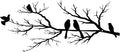 Metal Birds Wall Art, Metal Vivid Birds on Branch Silhouette Wall Decor Black Leaves with Bird Outdoor Hanging Wall Sculpture for Home Balcony Garden(Large)
