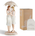 Storieme Best Friend Birthday Gifts for Women - Friendship Christmas & Birthday Gift for Bestie BFF - Resin Sister Figurines