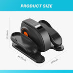 NEWBULIG Under Desk Elliptical Machine, Ellipse Leg Exerciser As Seen On TV with Remote Control, 12 Adjustable Speeds, Forward & Reverse, Mini Ellipse Leg Trainer for Home & Office
