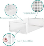 PARANTA 12-Piece Boot and Shoe Storage Box, Stackable Clear Plastic Shoe Box, Space-Saving Shoe Organizer for Boots, Sneakers, and High Heels, Clear