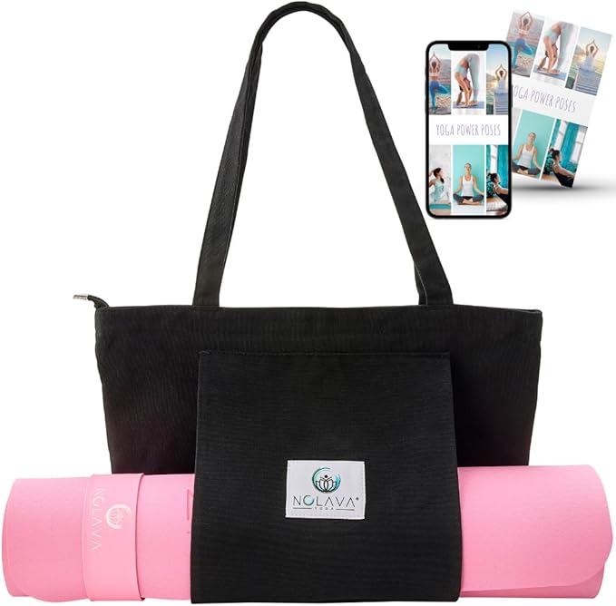 NOLAVA Yoga Mats & Complete Sets - TPE, Non-Slip - Includes Mat, Blocks, Strap, & More (6pc or 7pc Sets) - For Pilates, Yoga & Fitness