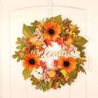 Ochine Fall Harvest Swag for Front Door, Artificial Teardrop Swag Decorative for Thanksgiving, Autumn, Fall Decor & Halloween