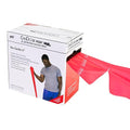CanDo Perf 100 Low Powder Exercise Band, 100 yard with perforations, Red: Light