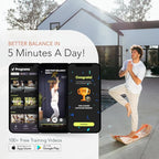GIBBON SlackBoard - GiBoard Balance Board - Gift for Kids & Adults - 1 & 2 Line Options - Slackline Balance Trainer for Core Workouts, Standing Desk Exercise, Home Gym, Yoga & More