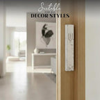 SURI Mezuzah for Door with Scroll – 6 Inch Modern Mezuzah Case with Non Kosher Scroll Included, Fits up to 5” Scroll, Easy Adhesive Installation, Gift Box Included