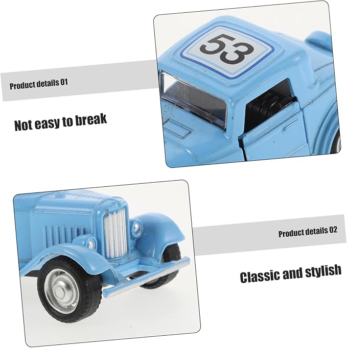 Yardwe Scale Retro Vehicle for Home Decor Antique Craftsmanship Lightweight and Realistic Design for Cabinet Decoration and Car Enthusiasts