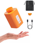 BAGSMART Pump for Vacuum Storage Bags, Potable Cordless Electric Air Pump, Rechargable Seal Bag Supplies for Compression Clothes, Blanket, Luggage- Orange