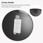 WallBeyond 28 Inch Round Wood Mirror, Large Circle Wooden Frame Wall Mirror for Bathroom, Living Room, Bedroom, Entryway (White)