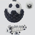 Enchanted 3D Egg with Miniature Inside - Handcrafted Printed Collectible | Fantasy Decor & Gift (Soccer Dragon & Egg (Box))
