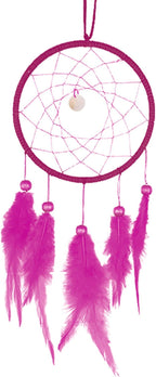 PATIKIL DIY Dream Catcher Kit, Making Dream Catcher Supplies Wall Hanging Handmade Dream Catcher Kits for Beginner Style 3, Rose Red