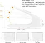 Soerreo Shoe Slot Storage Box Adjustable Shoe Rack Save Space Suitable for High Low Heels, Sneakers and Sandals (10 Piece Set,White)