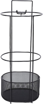 Sorandy Umbrella Stand, Iron Structure Holder, Hollow Mesh Design Stand with Water Drainage, Ideal for Home, Office, Hallway & School