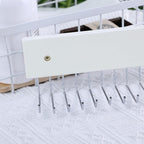 Tie Rack Wall Mounted, 180 Degree Rotating Tie Hanger Belt Holder Organizer Max 20 Storage for Purse, Scarves, Tank Top, Hats, Medals
