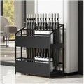 Umbrella Stand Racks Commercial Metal Umbrella Holder, School Office Hotel Corridor Entrance Umbrella Organizer, Holds 40-75 Umbrellas (Color : Black, Size : 68x32x70cm)