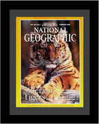 Creative Picture Frames 10 x 12 Magazine Frame with Full-Strength Glass, Holds Up To A 1/4" Thick Media with Installed Hangers for Easy Mounting, 12x14 Manhattan Black Frame with Black Mat