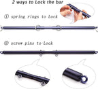 Sovyime Blue Pilates Spreader Bar Kit Sports Aid Training Fitness Gear - Exercise Guide Included,Workout Bar,Home Yoga Gym Kit