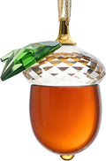 Crystal Acorn Christmas Tree Hanging Ornament Glass Acorn Hanging Ornament Transparent Sun Catcher for Home Window Outdoor Garden