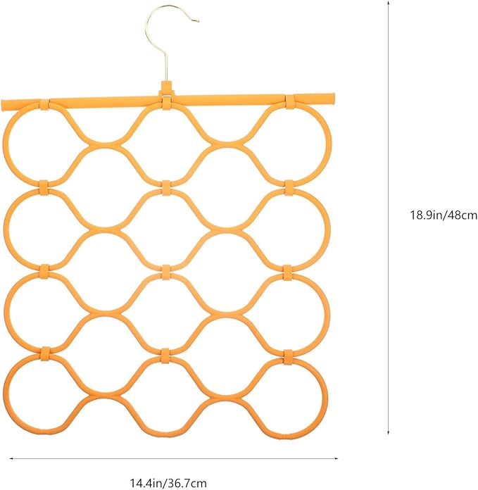 COHEALI Foldable Scarf Hanger Organizer with Space-Saving Design for Closet and Wardrobe Lightweight Holder for Scarves Ties Belts and Accessories Storage