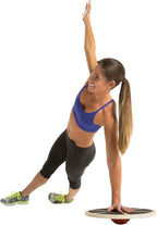 GoFit Black Adjustable Wobble Board, 15" (GF-RWBBA)