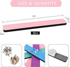 Vuzvuv 8 pcs Bulletin Board Bar Strips with 50 Pushpins & 10 Wooden Clip pins，Self Adhesive Cork Board for Wall，Felt Pin Board for School，Office Decor(Green Blue Pink Purple)