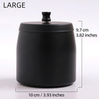 Large Ashtray with Lid for Cigarette, Stainless Steel Smokeless Odorless Windproof Ash tray for Home Office Tabletop Outside Patio Outdoor Balcony(3.93"x3.2"x3.82")