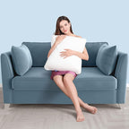 AM AEROMAX 22 × 22 Throw Pillow (Pack of 4) Memory Foam Pillow Insert - Square Accent Pillow for Decorative Cushion Bed Couch Sofa - Non-Deforming Over Time