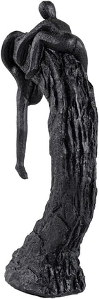 Hebdids Modern Art Sculpture - Living Room and Office Dynamic Climbing Wall Character Decoration, Black Statue,9 x 5.51 x 1.97inches Elegant Black Home Decoration Gift