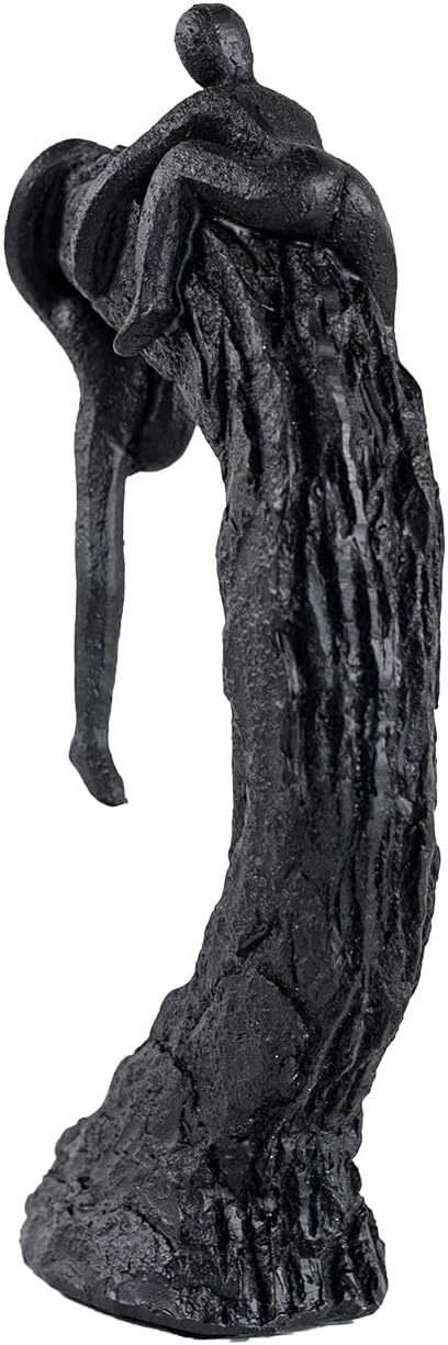 Hebdids Modern Art Sculpture - Living Room and Office Dynamic Climbing Wall Character Decoration, Black Statue,9 x 5.51 x 1.97inches Elegant Black Home Decoration Gift
