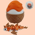 Enchanted 3D Egg with Miniature Inside - Handcrafted Printed Collectible | Fantasy Decor & Gift (Ice Cream Dragon & Egg (Box))