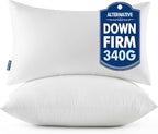 MIULEE Throw Pillows Inserts, Pack of 2 14x20 Inch 100% Virgin Fiber Filling Bed Couch Pillows