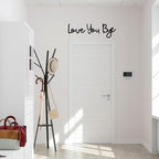 Dripykiaa Wall Decor 31.5" Love You Bye Sign Hanging Hallway Decoration Express Love and Warm for Your Family Lover Wife Husband Hallway Entryway Door Wall Art Boho Decor