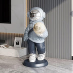 Astronaut Statue, Astronaut Sculpture, Home Decor Sculpture, Cool electroplated mask Decoration, Large Astronaut Ornament