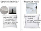 MoonRest® 20x60 Inch Synthetic Down Alternative Rectangle Pillow Insert Form Stuffer for Sofa Shams, Decorative Throw Pillow, Cushion and Bed Pillow Stuffing - Hypoallergenic 20“X 60”