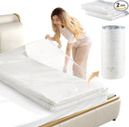 2pcs Mattress Vacuum Bag 94.5x47.2inch Space Saver Vacuum Storage bags,Oversized Vacuum bag Twin Mattress Vacuum Bag King Mattress Vacuum Sealer Bag for Memory Foam Mattress Moving Shipping Storage