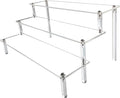 AZEAM Acrylic Riser,Clear Display Risers Stand Perfume Organizer Cologne Acrylic Shelves 3 Tiered Cupcake Shelf for Amiibo Funko POP Figures Food Desserts Holder Collection Cosmetic Vendor Product